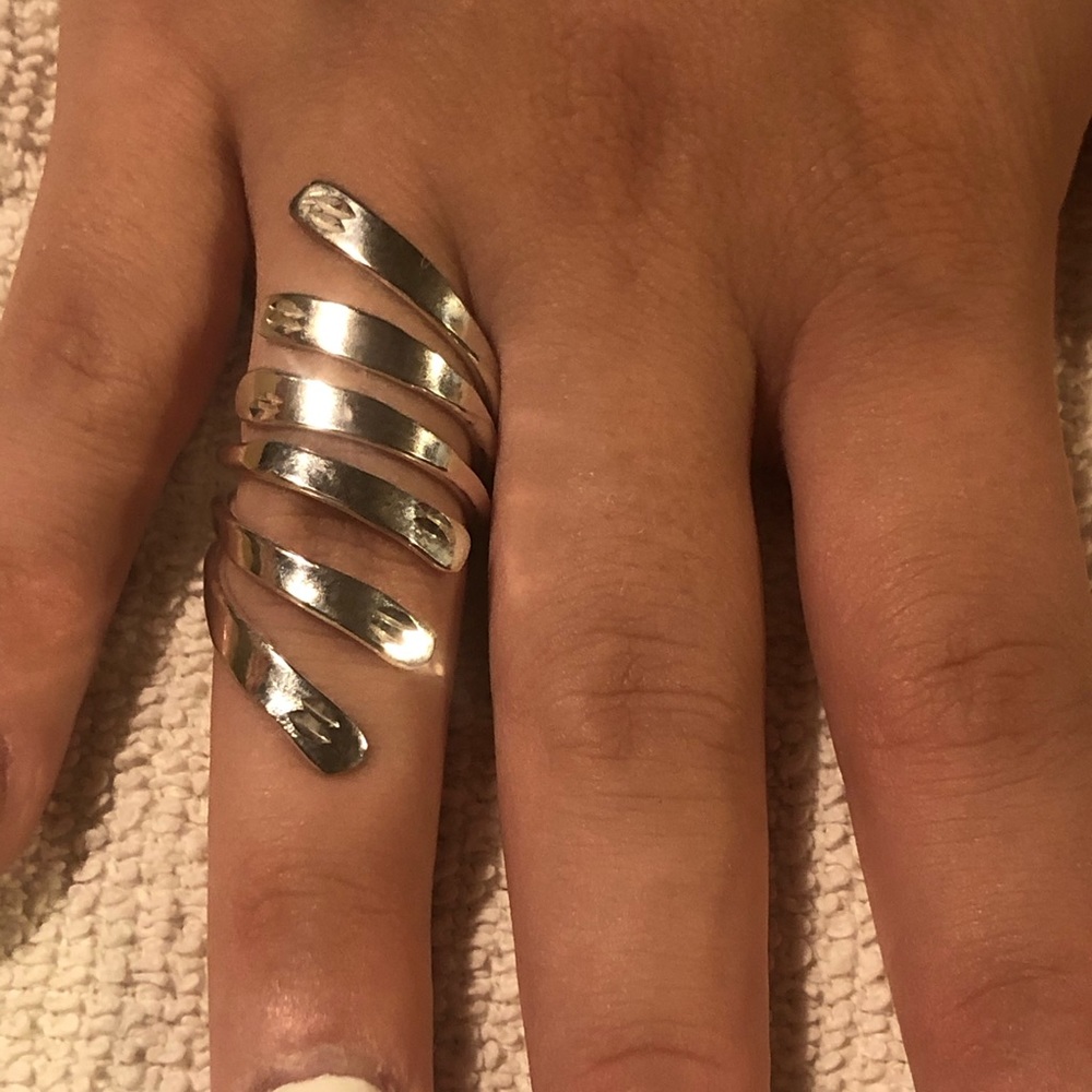 Sterling Silver Swirl Wrap Ring